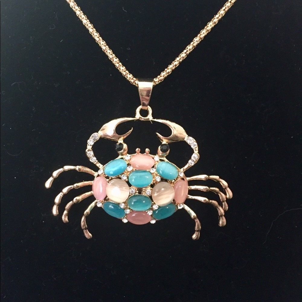 Betsy Johnson crab necklace